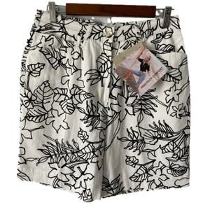 Masters Womens Med Golf Vintage Y2K Tropical Leaf High Tech Shorts Resort Travel